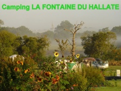 campingplads Camping La fontaine du hallate