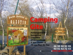 campingplads Ferme questre du GAROTIN entre PUY DU FOU & SAUMUR