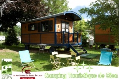 campsite Camping Touristique de Gien / Les Roulottes des Bords de Loire